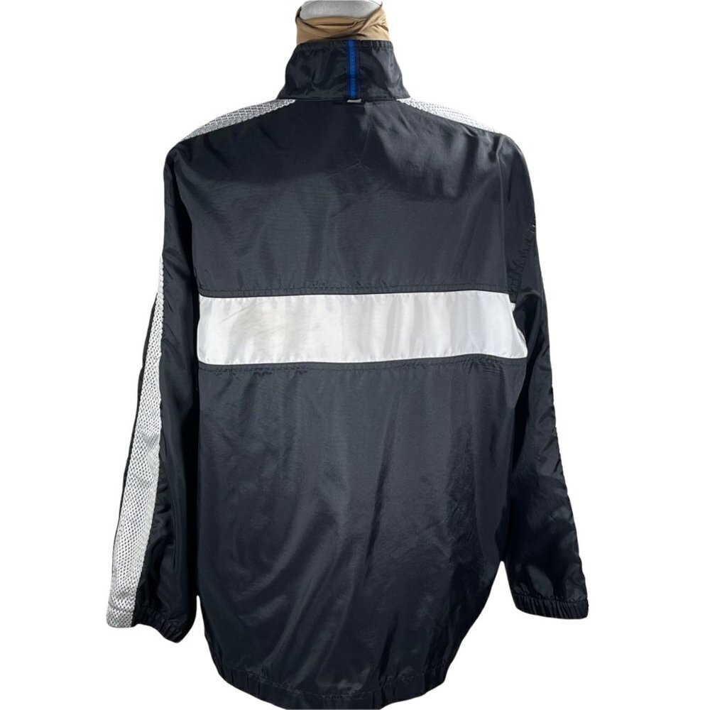 Nike Boy's Black White Lightweight Windbreaker Full Zip Jacket Size 14/16 Large - Picture 2 of 9